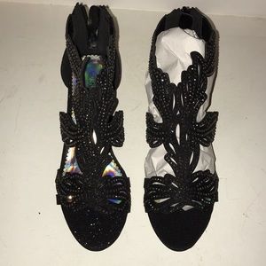 Sparkly heeled shoes